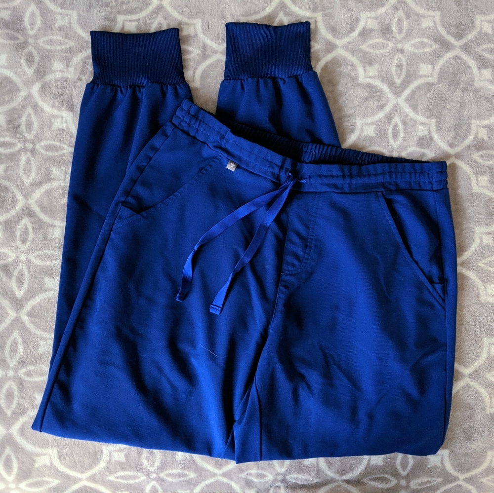 Wear Figs Royal Blue Jogger Scrub Pants - M